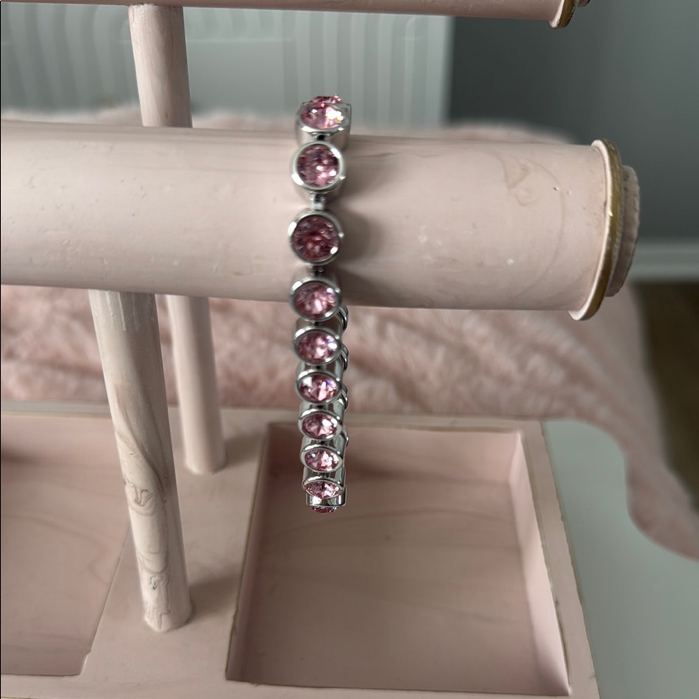 Touchstone Crystal by Swarovski Light Pink Ice Bracelet